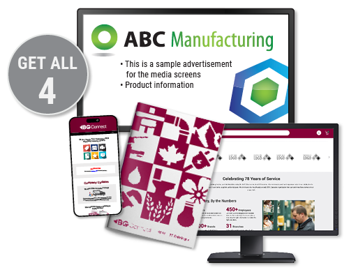 Get all 4 ads with the BG Connect Plus Package